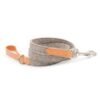 Camello Leren & Grey Tweed Hondenriem van Mutts & Hounds