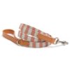 Camello Leren & Orange stripe Hondenriem van Mutts & Hounds