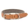 Dogahaves Camello Leren & Grey Tweed Honden Halsband_Mutts & Hounds_1