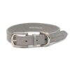 Grijze Leren Honden Halsband van Mutts en Hounds