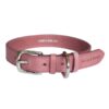 Roze Leren Honden Halsband van Mutts & Hounds