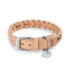 Miacara Leren Hondenhalsband Bergamo Beige
