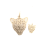 Leopard hondenhanger goud