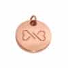 Hondenpenning rose goud
