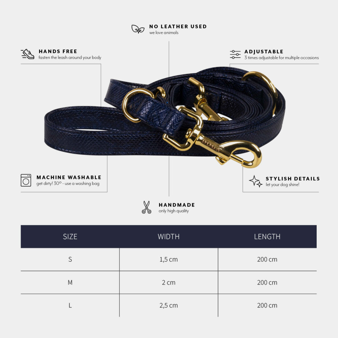 Long Leash royal blue