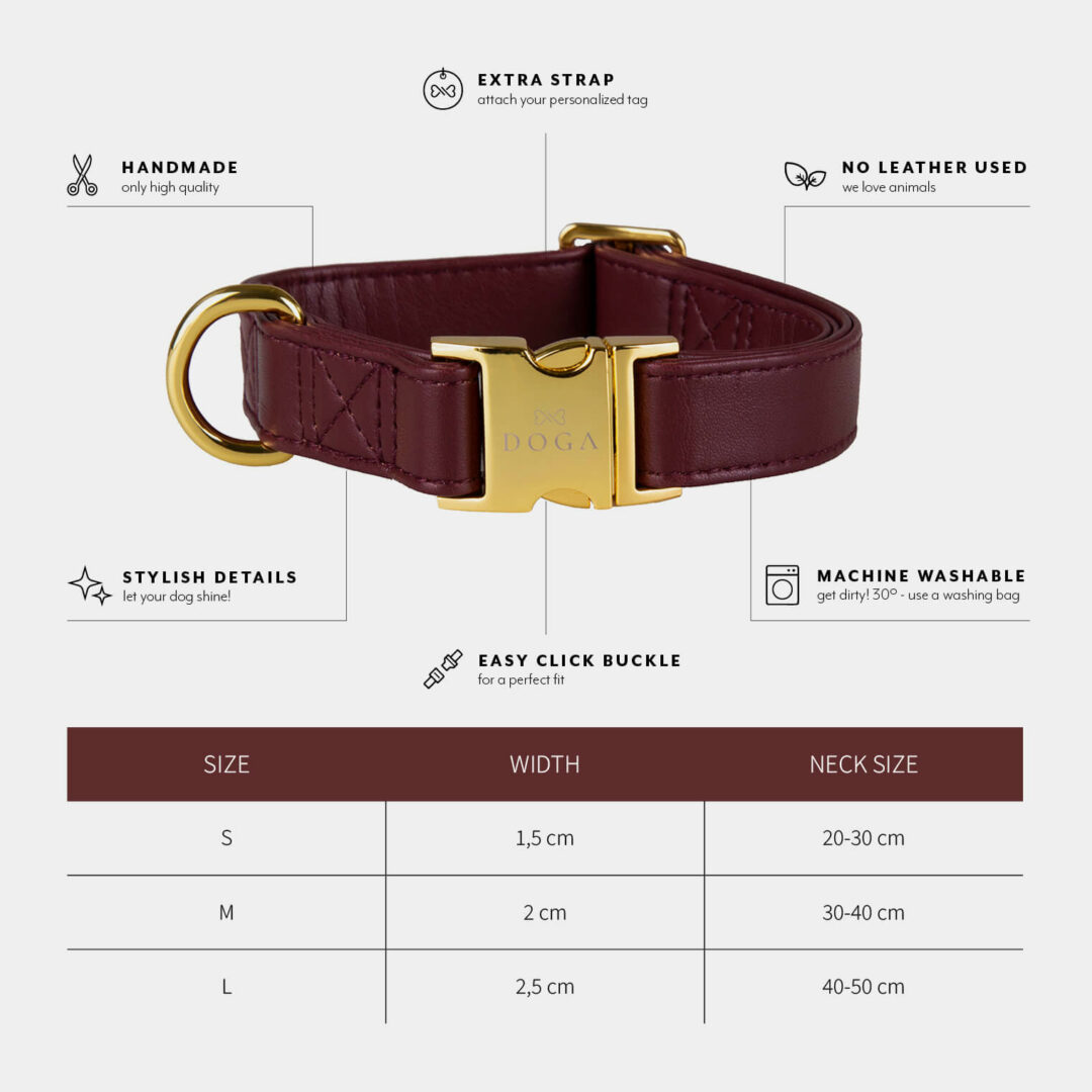 Halsband hond rood