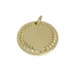 Gepersonaliseerde hondenpenning krans goud dogahaves