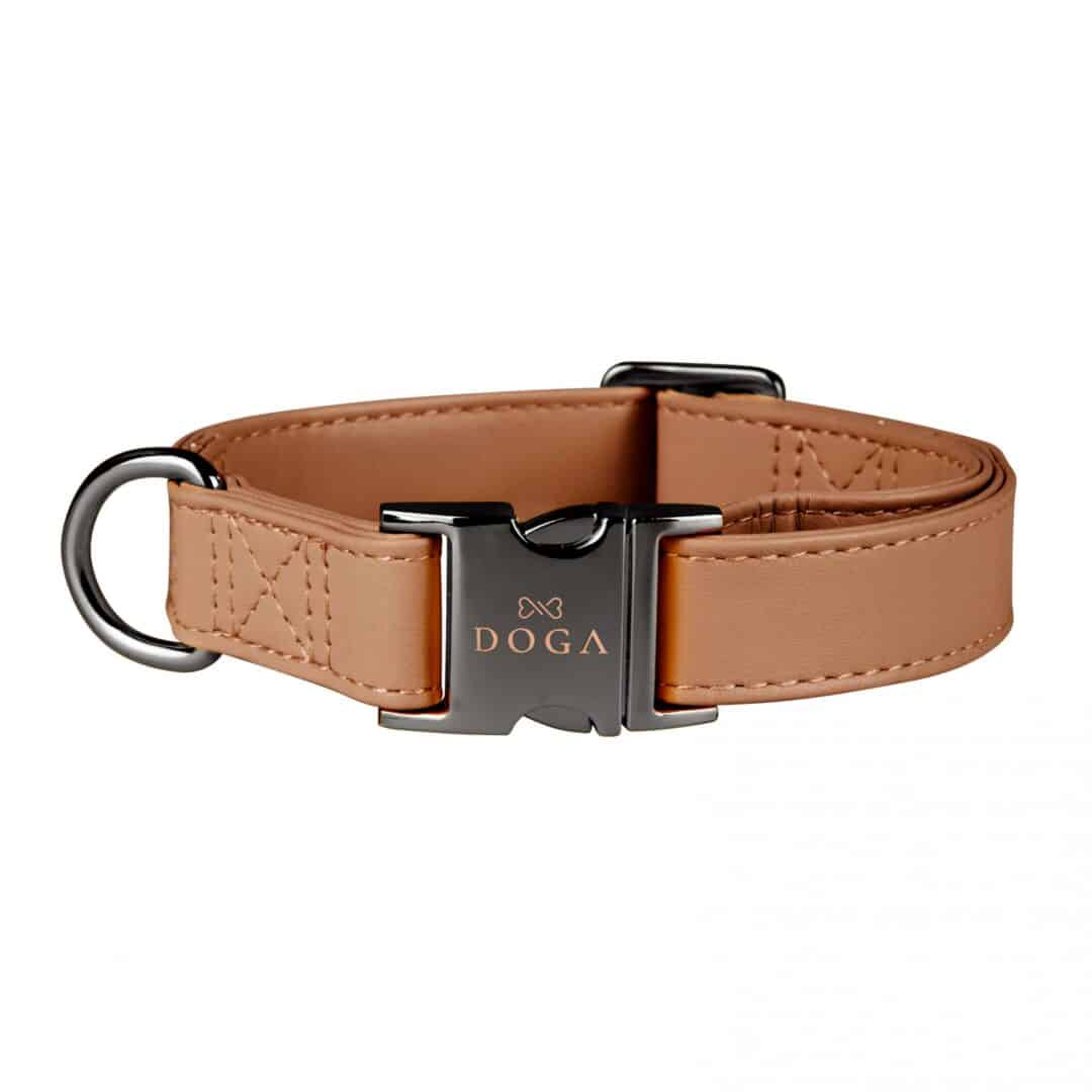 Luxe hondenhalsband Gun Camel