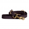 Luxe hondenriem Bruin met goud