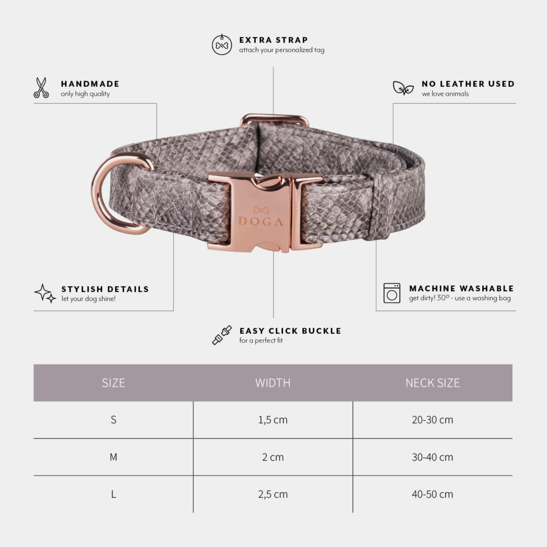 halsband hond snake