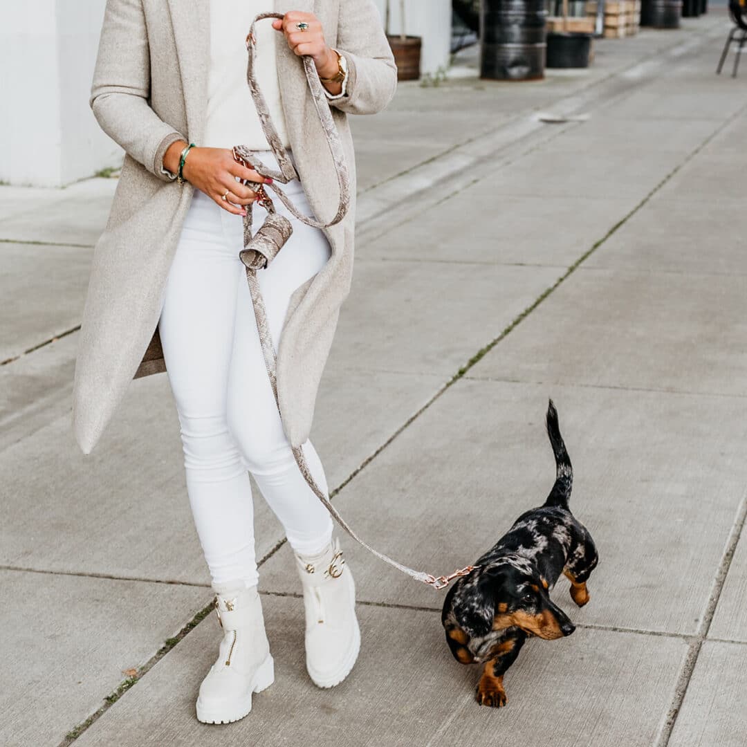 luxe poepzakhouder met rose goud royal snake