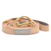 Verstelbare leren hondenriem suede Sea Salt & Coral Dogahaves