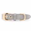luxe suede Leren hondenhalsband Sea Salt