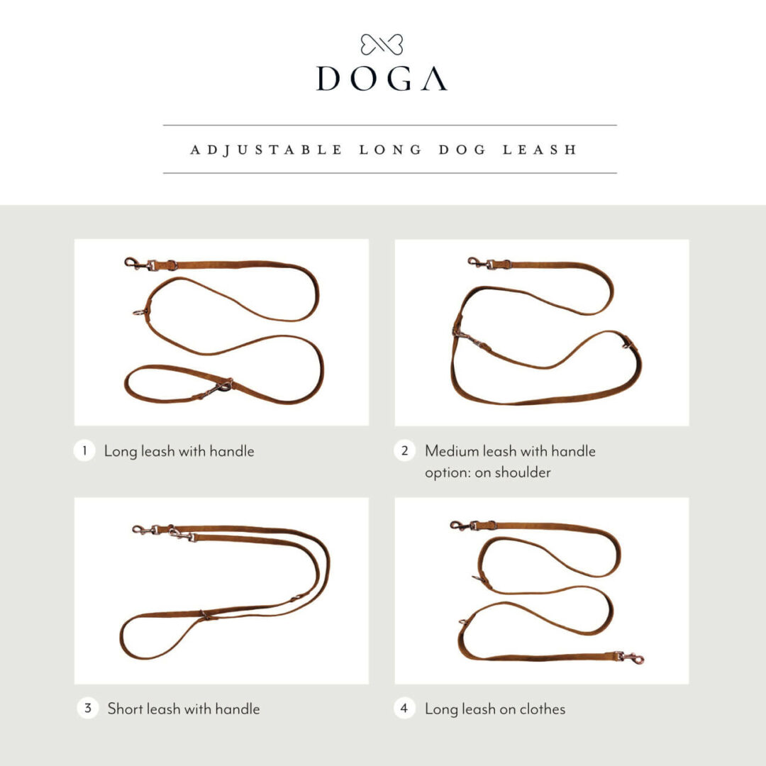 Verstelbare hondenriem DOGA