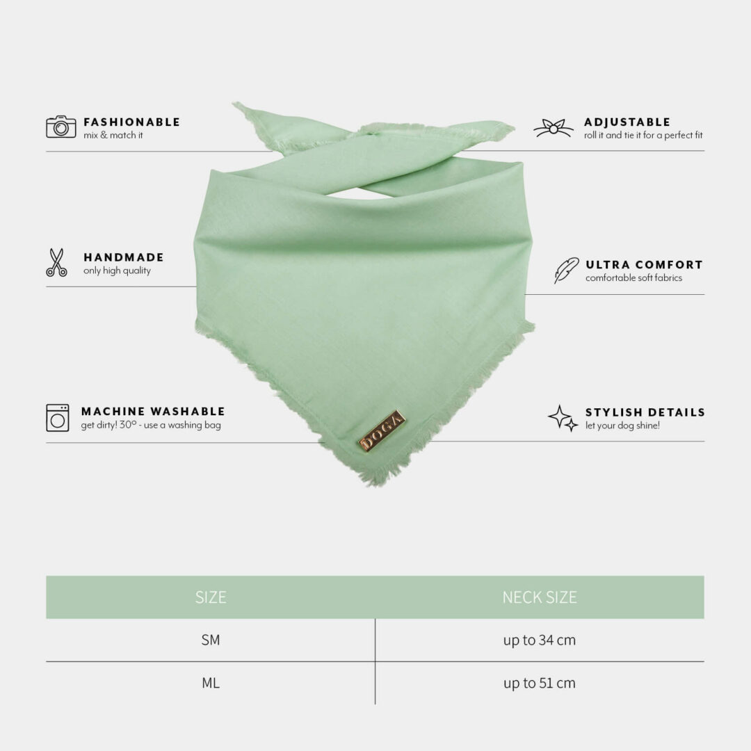 zomer bandana hond mintgroen