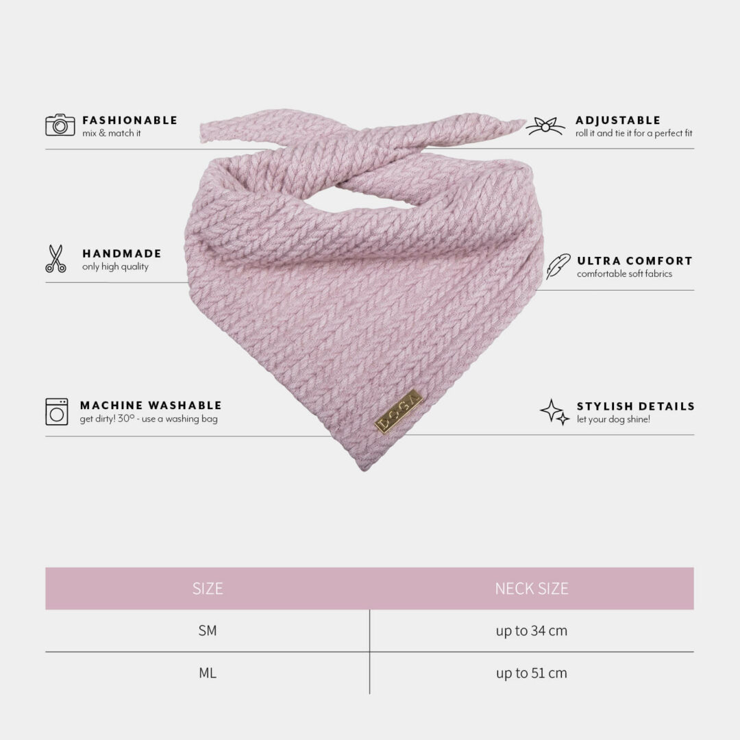 Roze bandana hond