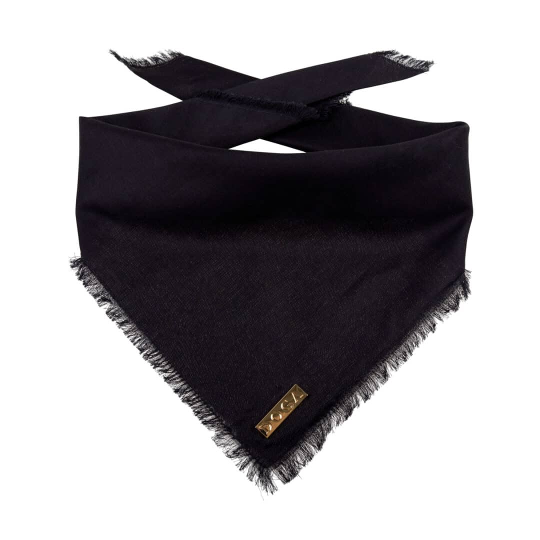 Luxe honden banana voile zwart