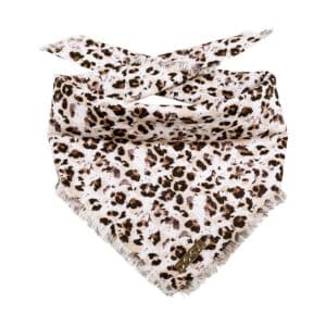 Mooie honden bandana leopard brown bruin