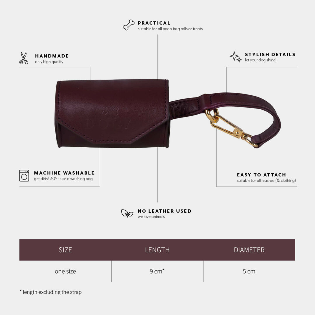 Poopy bag dispencer bordeaux