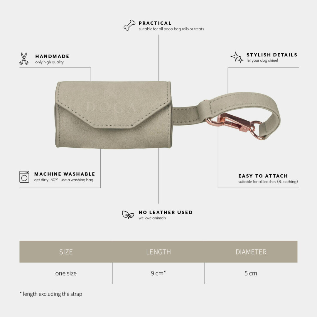 Poopy bag dispencer stone grey