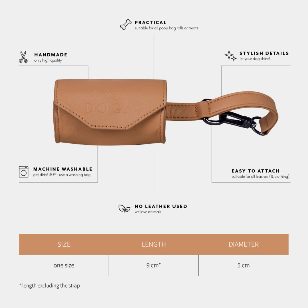 Poopy bag dispencer camel