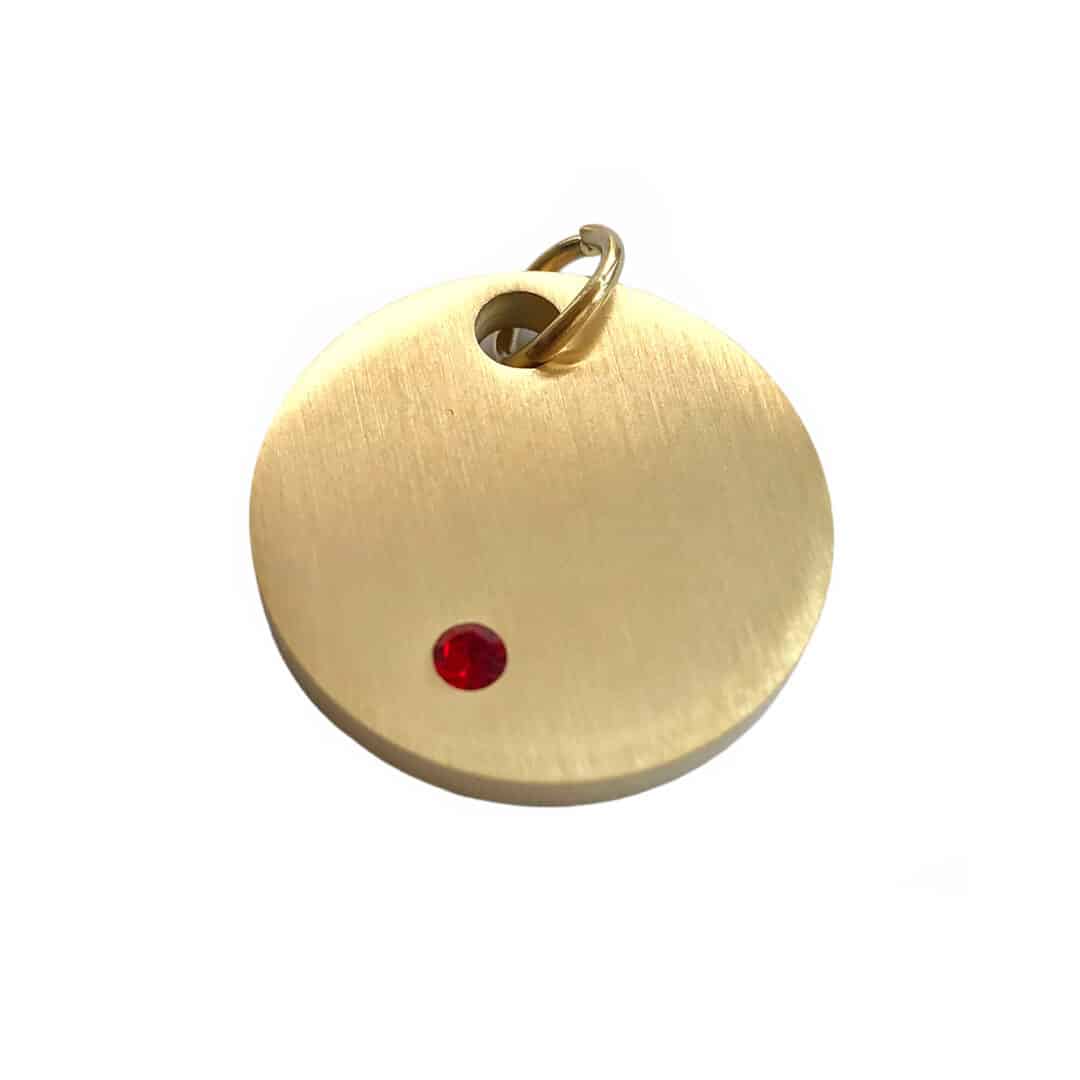 Luxury dog tag stainless steel gold
