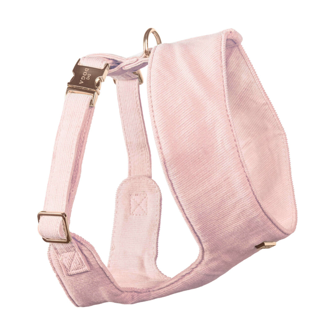 Soft hondnetuigje pink velvet